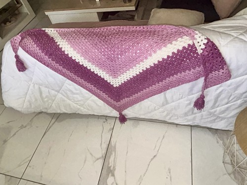Châle fait main crochet - au,