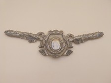 Fronton bronze ornements meuble napoléon médaillon noeud lauriers