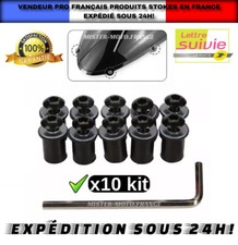 x10 Vis Kit de Fixation Bulle Moto Carénage Ecrou Yamaha Kawasaki Suzuki Honda+