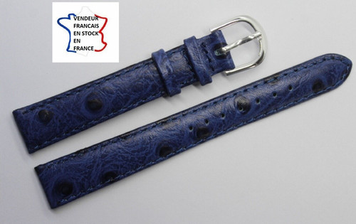 Bracelet montre 14mm bleu - montre, ,14mm;bleu