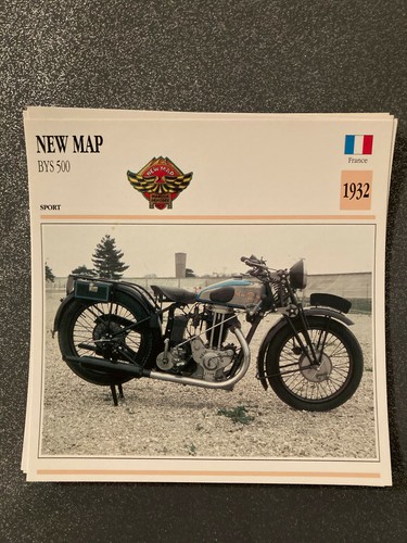Carte fiche moto - carte, collection