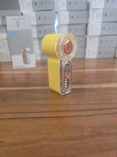 Mini ventilateur jaune - mini,