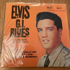Elvis Presley Vinyl Record: GI Blues EP. The Alternative Takes. 1982 Reissue