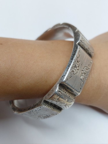 Bracelet jonc large manchette - large,