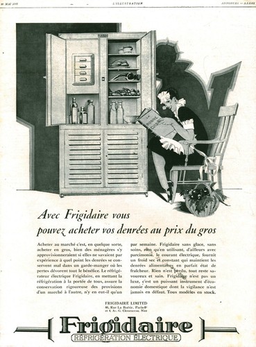 Publicité ancienne frigidaire - ancienne,