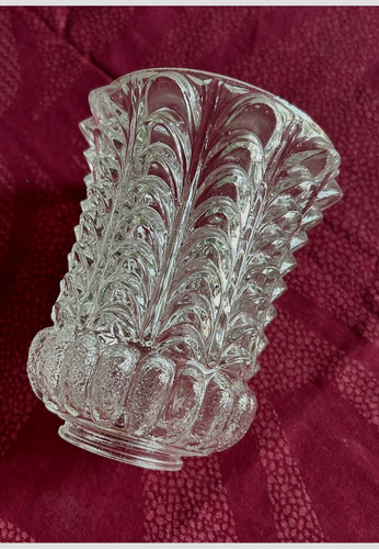 Globe verre epais art deco - verre,