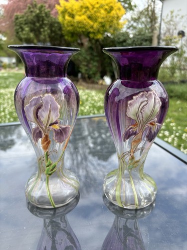 Deux vases émaillés art - deux,