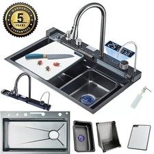 Eviers de cuisine Acier inoxydable Incrustation d'évier Robinet de cuisine