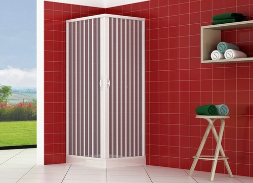 Cabine douche pvc ouverture - cabine,