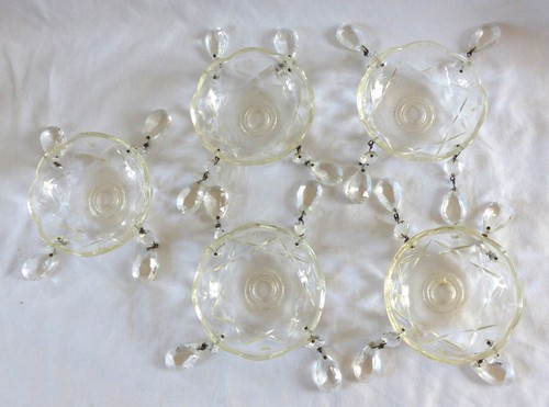 Anciennes bobèches verre - anciennes,