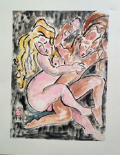 tableau huile signé "Peng"