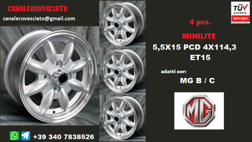 Jantes alliage minilite 5j - jantes, 5,5j