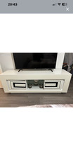 meuble TV laqué blanc deco