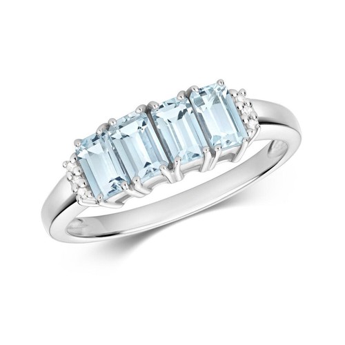 Bague véritable aigue marine - bague,