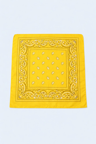 Bandana jaune blanc - 🧣,