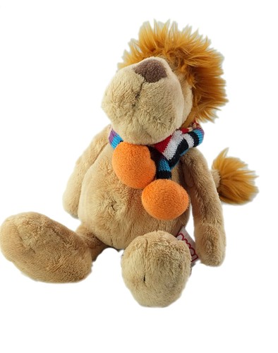 Doudou peluche lion beige nici - peluche,