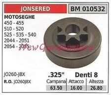 Pignon JONSERED Moteur Tronçonneuse 450 455 510 520 525 535 .325" Dents 8 010532