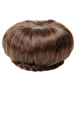 WIG ME UP Postiche Chignon 50s 60er Vintage Braun Mélange Châtaigne N372-2T30