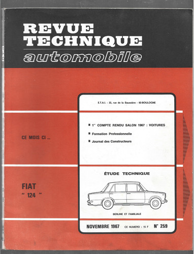 Revue technique automobile - automobile, n°