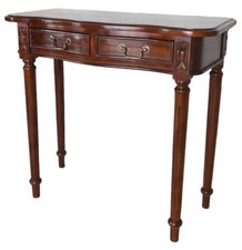 Antique Console Acajou Table de Mur Table Console Table en Bois Téléphone Massif