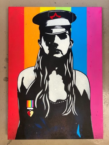 Copyright signed stencil - copyright,