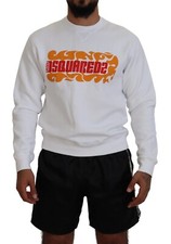 Pull DSQUARED2 Blanc En Coton