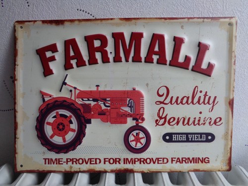 Tole metal tracteur farmall - tole,