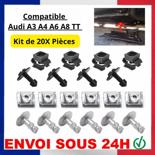 Fixation cache vis - cache, sous