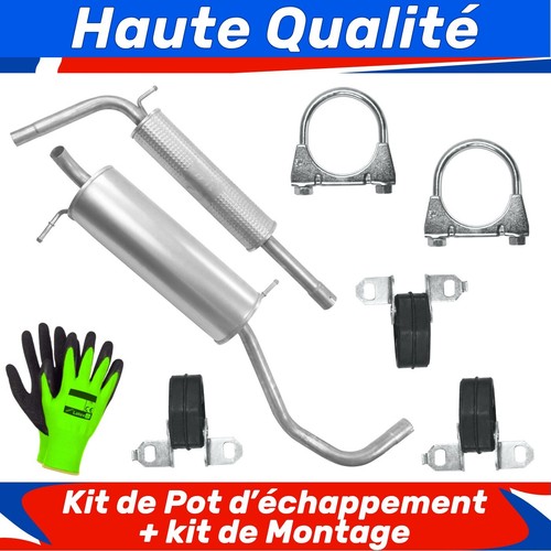 Kit pot échappement pour - kit, d'échappement