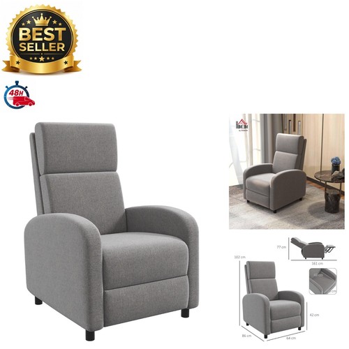Homcom fauteuil relax - fauteuil,