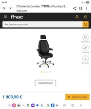 Siège ergonomique de bureau 24h/24 Throna 24 (valeur neuf 1900€) pour gamers