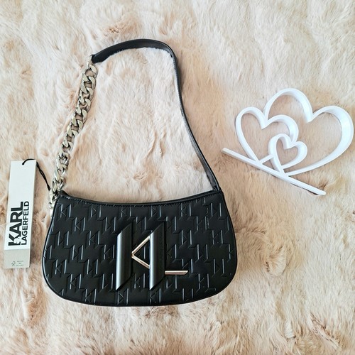 Sac cuir noir argenté - sac,
