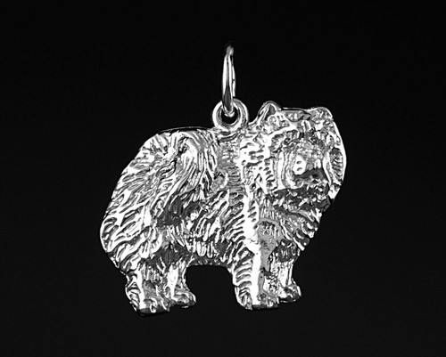 Pendentif chien chow - pendentif,