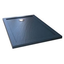 RECEVEUR PLATEAU BAC DOUCHE 80X170 CM ANTHRACITE PIERRE ACRYLIQUE RECTANGLE