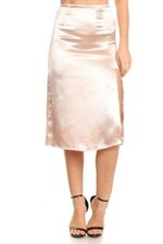 Camila Satin Pencil Skirt