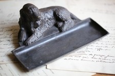 Antique Dog Pen Tray French