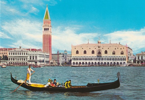 Venise panorama avec - avec, gondole