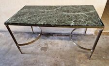 Table basse design en laiton et dessus marbre Design 1960 bronze Maison Jansen