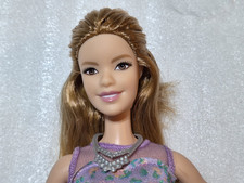 2016 Mattel Barbie Fashionistas #53 TALL Doll DVX75 Original Dress Bebe Face