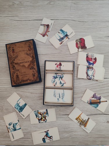 Jeu cartes vintage petits - jeu, de