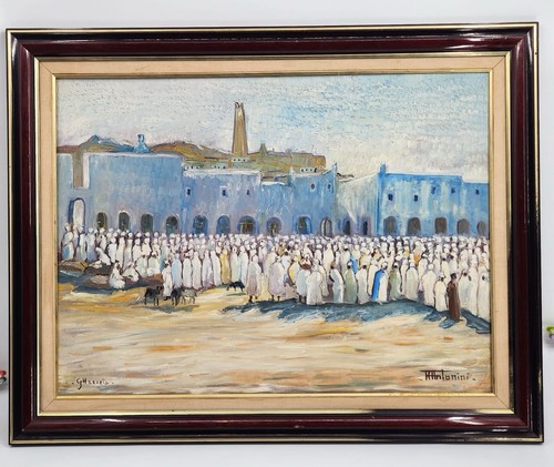 Tableau orientaliste ghardaia - tableau,