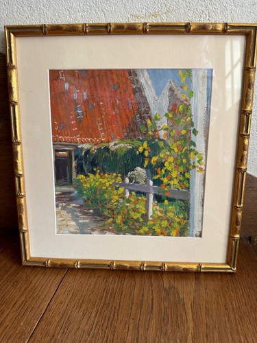 Gouache signée andré hallet - andré,