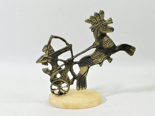 Ancienne statuette char - statuette,