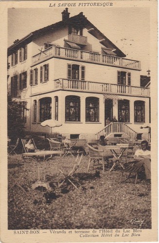 Cpa saint bon véranda - bon,