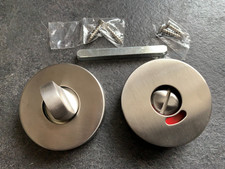 Paire de rosaces rondes, inox