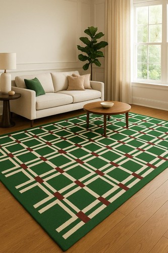 Tapis vert géométrique