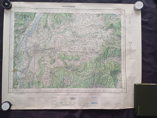 Carte ancienne ign montélimar - ancienne,