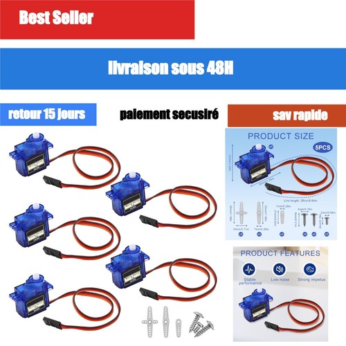 Micro servomoteurs sg90 - micro,