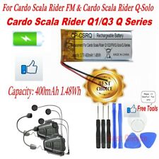 For Cardo Scala Rider Q1/Q3 & Cardo Scala Rider Q-Solo/FM 400mAh Battery