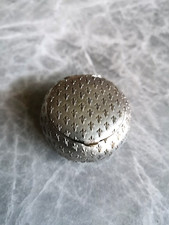 OLD PILL BOX Fleurs De Lys - silver metal - late 19th/early 20th century